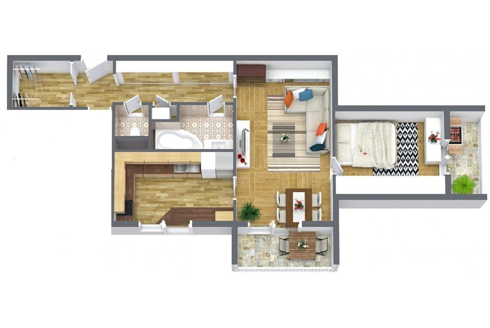 Apartment Novy V Ostrave U Misky S Akvariem A Vyhledem Z Balkonu Na Beskydy *